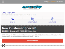 Tablet Screenshot of mastertechautocenter.com